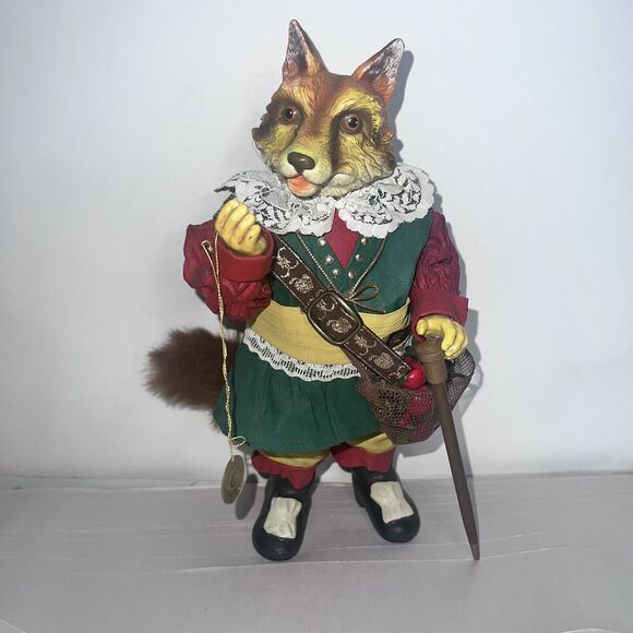 Sir Red Fox Resin 1991 Folkraft Possible Dreams Figurine - Picture 1 of 11